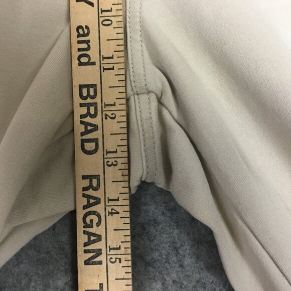 Dream Jeannes Quacker Factory Jeans 10 30 High Rise Bootcut Khaki Stretch Beige - Picture 7 of 13